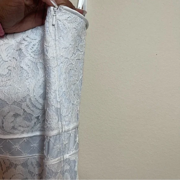 Tadashi Shoji Lace Overlay Strapless Dress - Picture 6 of 14